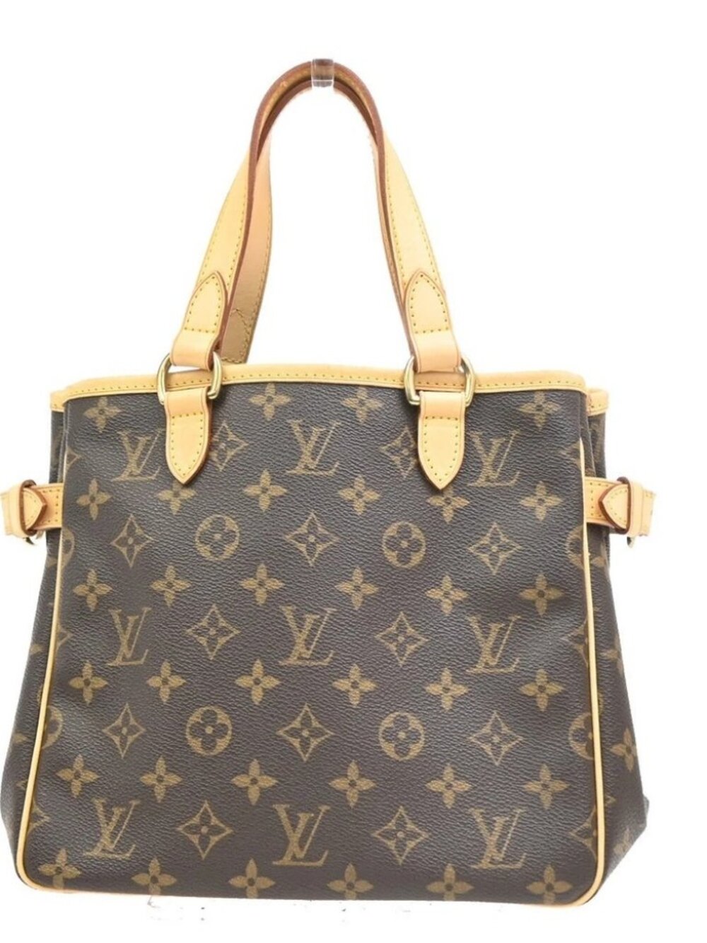 LOUIS VUITTON Batignolles Tote Hand Bag Monogram Leather Brown